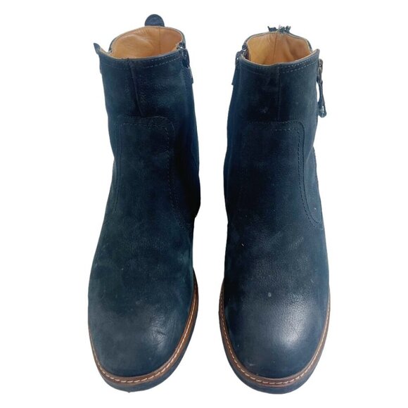 Paul Green Diego Booties Black Nuback Leather Women's Size 9 - Picture 4 of 13